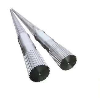 गुणवत्ता  Customizable Length Involute Inner Spline Twin Screw Extruder Shaft for Extrusion फैक्टरी