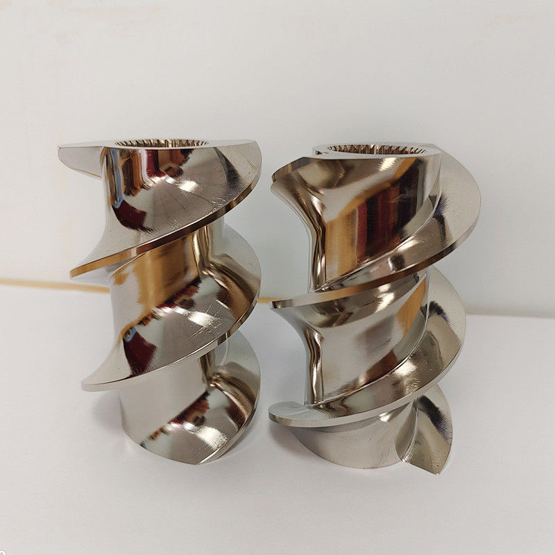 92 मिमी केंद्र व्यास एक्सट्रूडर मशीन पार्ट्स के लिए अनुकूलित सामग्री पेंच तत्व और बैरल CTE92