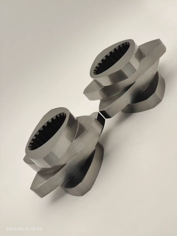 संक्षारण प्रतिरोधी ट्विन स्क्रू एक्सट्रूडर तत्व 12 मिमी 600rpm जाल ब्लॉक पहनने प्रतिरोधी