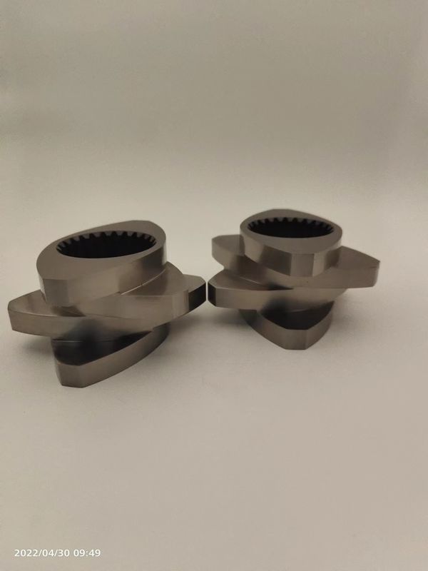 संक्षारण प्रतिरोधी ट्विन स्क्रू एक्सट्रूडर तत्व 12 मिमी 600rpm जाल ब्लॉक पहनने प्रतिरोधी