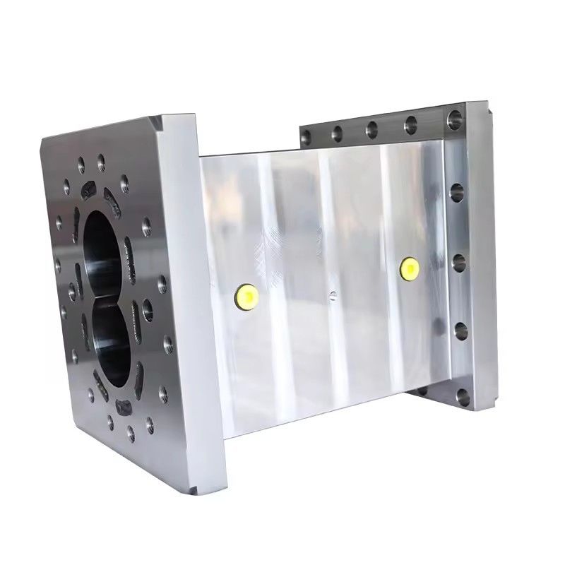 समानांतर ट्विन स्क्रू प्लास्टिक एक्सट्रूडर उच्च पहनने के प्रतिरोध और संक्षारण प्रतिरोध स्क्रू तत्व और अनुकूलित बैरल