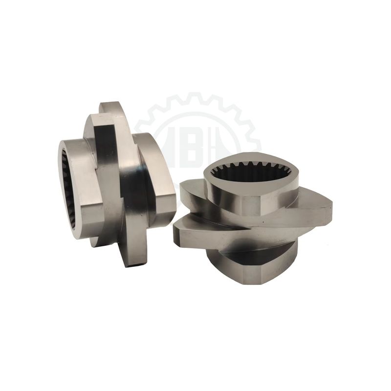 पीवीसी पाइप एबीएस पीई ट्विन स्क्रू एक्सट्रूडर पार्ट्स के लिए टिकाऊ पेंच और बैरल