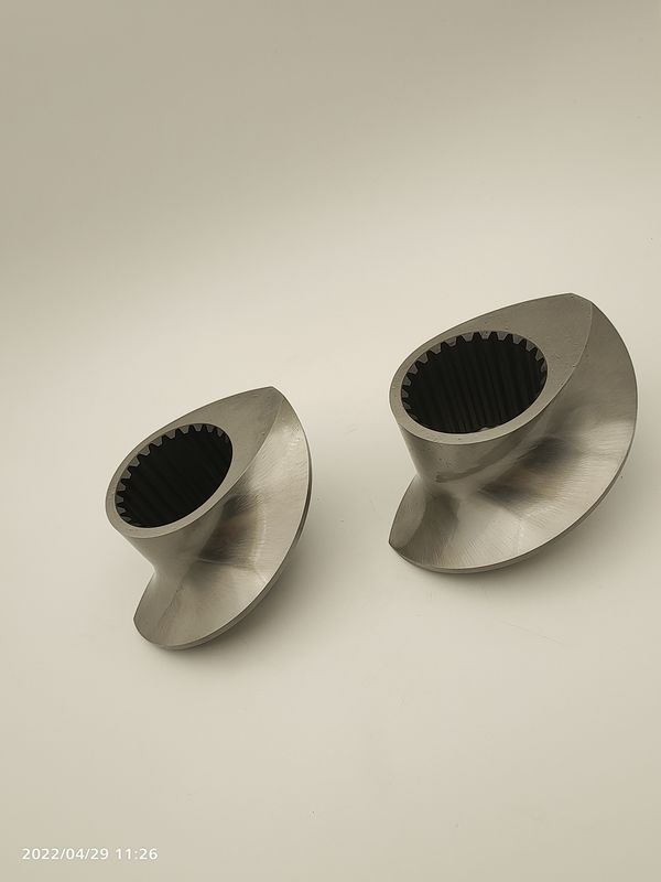 0.05 मिमी सहिष्णुता CTE95 कस्टम सामग्री में ट्विन स्क्रू एक्सट्रूज़न मशीन के लिए पेंच भागों