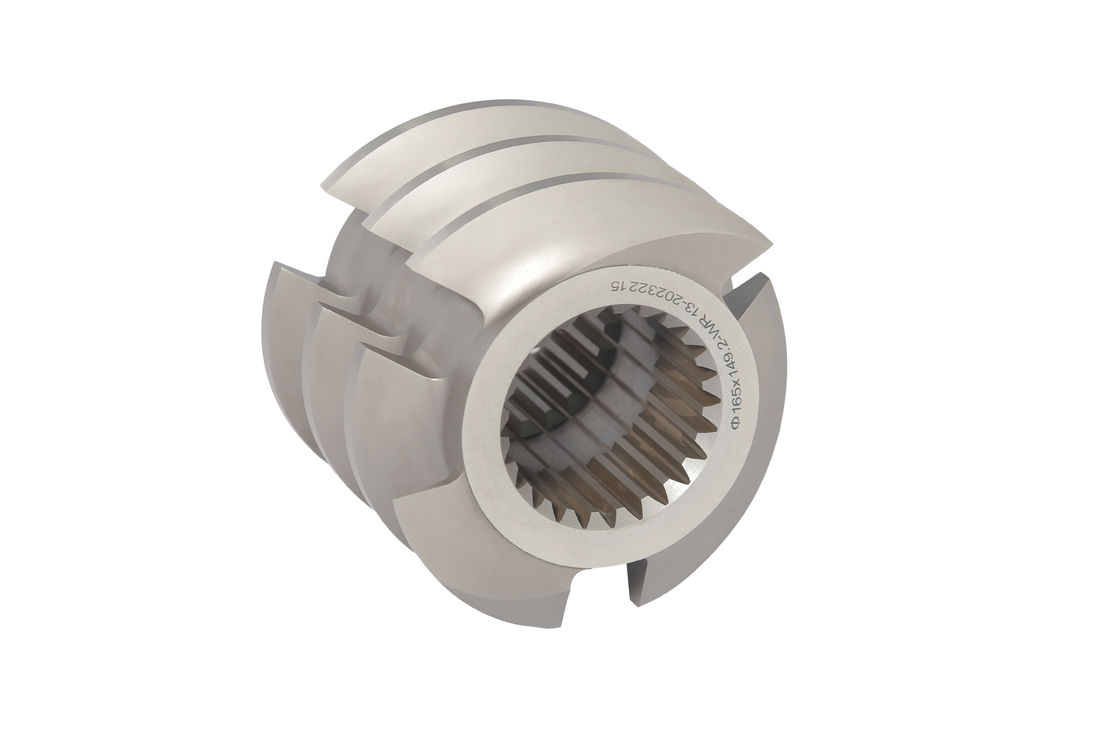 धातु रंग वेंगर 165 पालतू भोजन पुफिंग मशीन के लिए पेंच तत्व अनुकूलित आकार