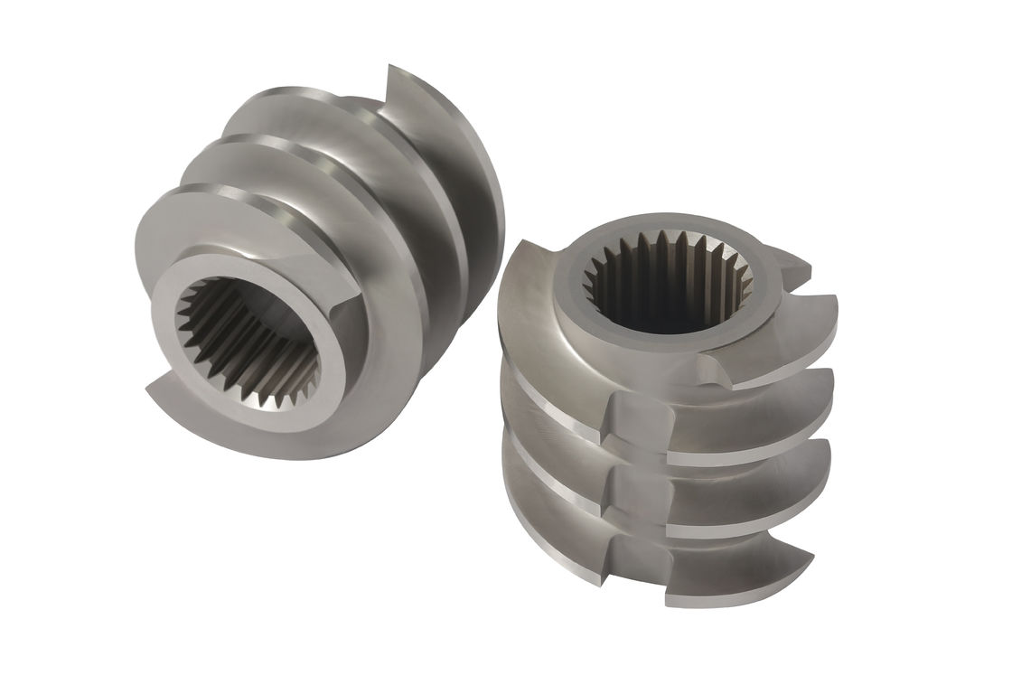 धातु रंग वेंगर 165 पालतू भोजन पुफिंग मशीन के लिए पेंच तत्व अनुकूलित आकार