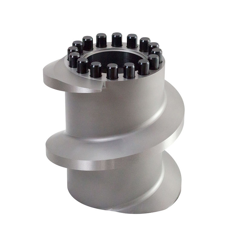 Andritz EX1021 पालतू भोजन पुफिंग मशीन के लिए पेंच तत्व अनुकूलित आकार और धातु रंग