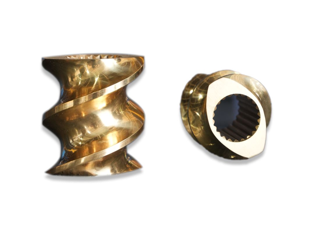 CTE ट्विन स्क्रू एक्सट्रूडर मशीन के लिए स्क्रू तत्व स्क्रू बैरल स्क्रू पार्ट्स शाफ्ट