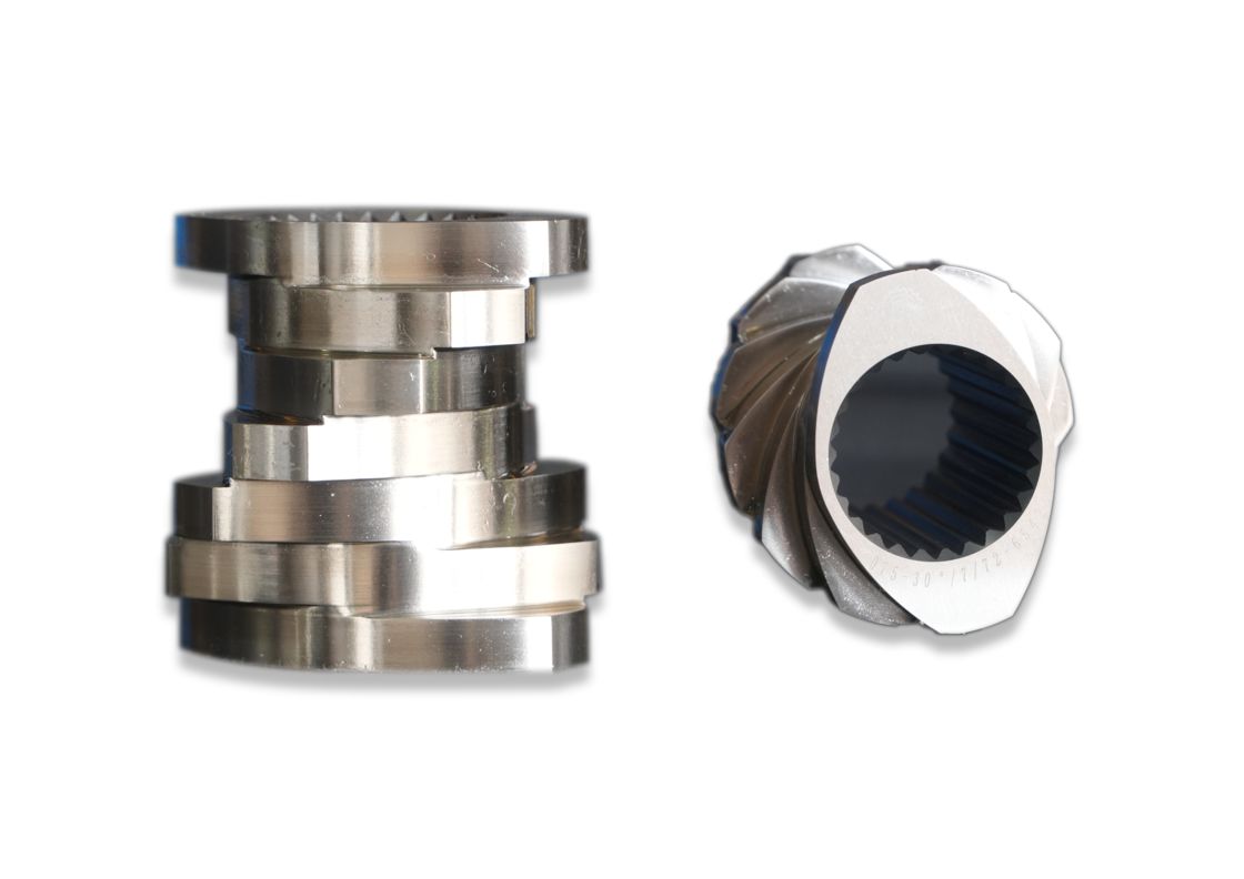 35/52/65/75/85/95मिमी केंद्र व्यास अनुकूलित सामग्री पेंच तत्व और एक्सट्रूडर मशीन भागों के लिए बैरल सीटीई प्रकार