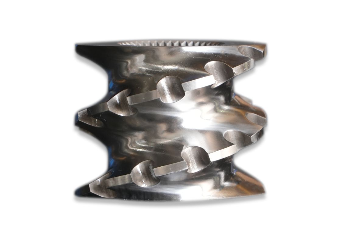 पीपी पीई पीओएम पीवीसी पीईटी सह घूर्णन जुड़वां पेंच प्लास्टिक मशीनरी के लिए पेंच तत्व