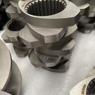 अनुकूलित विनिर्देशों के साथ समानांतर जुड़वां पेंच extruder के 38CrMoAlA पेंच तत्व