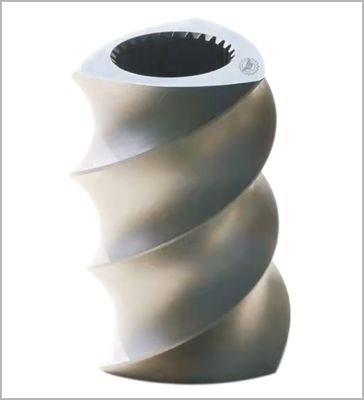 ओडी 50.5mm धातु रंग ऊंट extruder प्लास्टिक मशीन के लिए पेंच तत्व