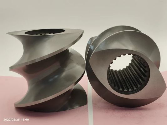 ओडी 50.5mm धातु रंग ऊंट extruder प्लास्टिक मशीन के लिए पेंच तत्व