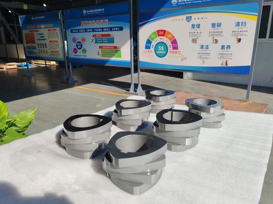 SZK 250 ट्विन स्क्रू एक्सट्रूडर स्क्रू तत्व आईएसओ 9001 प्रमाणन और अनुकूलित विकल्पों के साथ