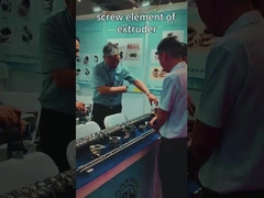 टिकाऊ ट्विन स्क्रू एक्सट्रूडर पार्ट्स सामग्री टूल स्टील तत्व बैरल और शाफ्ट