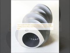 ट्विन स्क्रू एक्सट्रूडर तत्व मॉड्यूलर डिज़ाइन स्क्रू कॉन्फ़िगरेशन मिश्र धातु इस्पात आउटपुट क्षमता के लिए 50-2000 किलोग्राम/घंटा